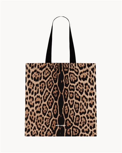 ysl tote bag animal print|ysl shopping tote bag.